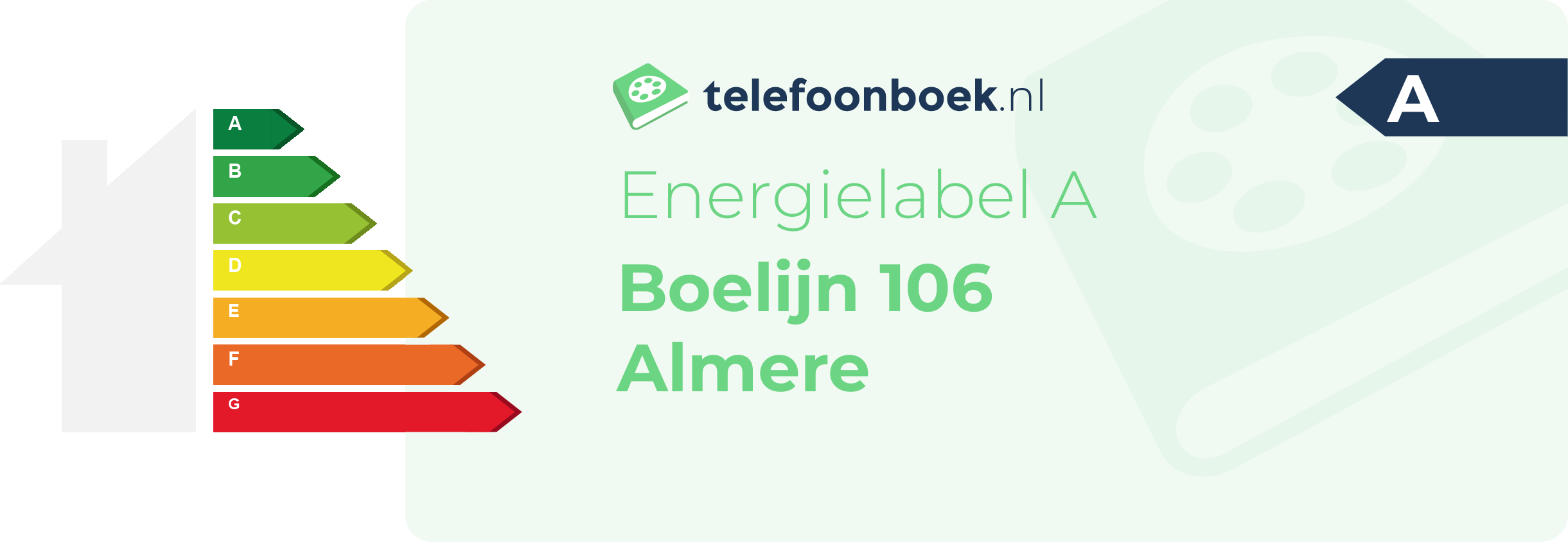 Energielabel Boelijn 106 Almere