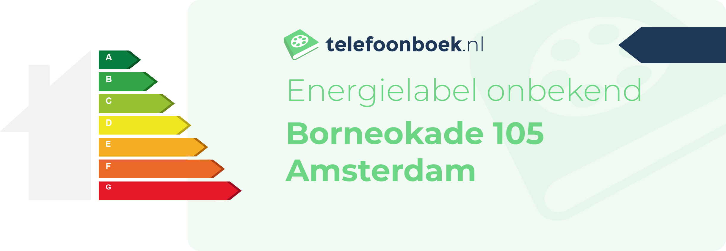 Energielabel Borneokade 105 Amsterdam