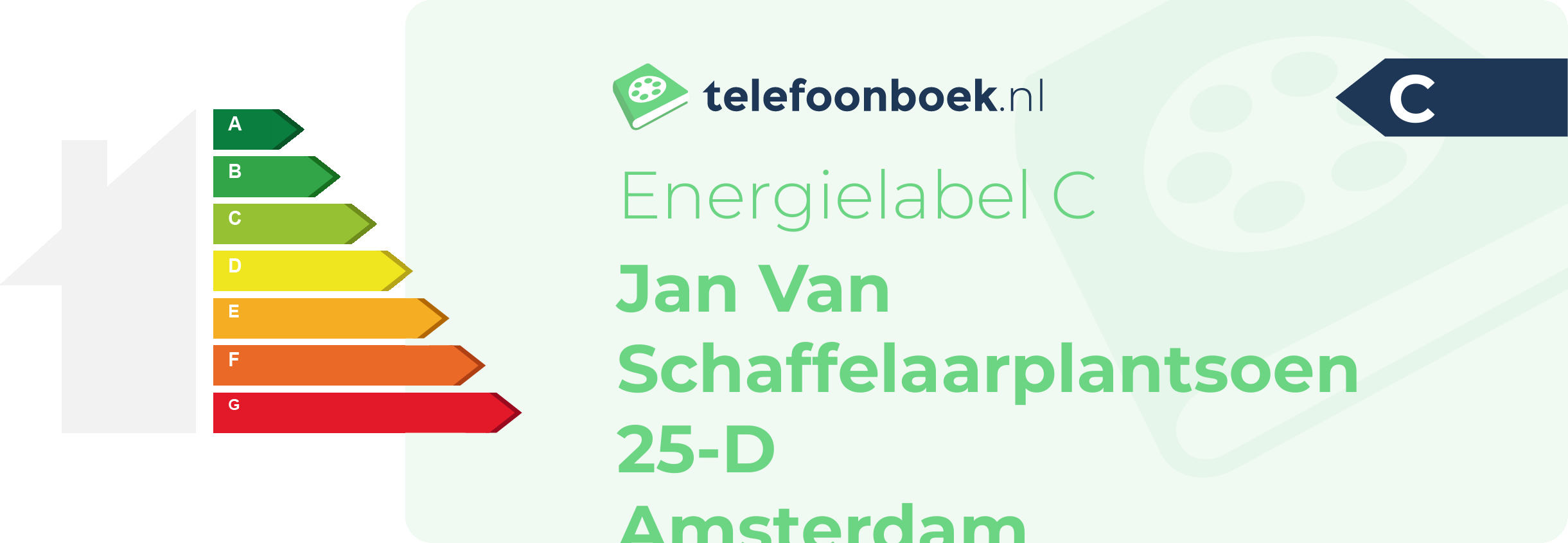 Energielabel Jan Van Schaffelaarplantsoen 25-D Amsterdam