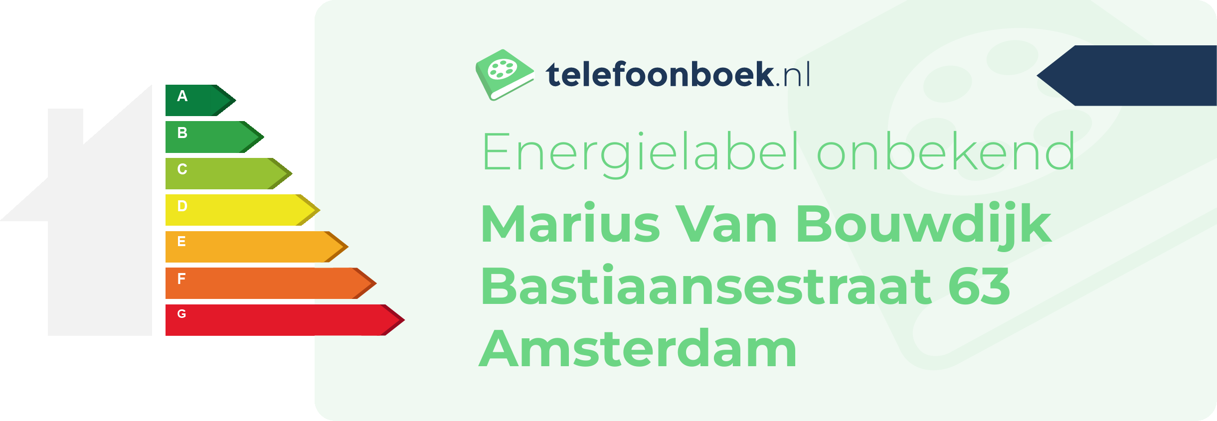Energielabel Marius Van Bouwdijk Bastiaansestraat 63 Amsterdam