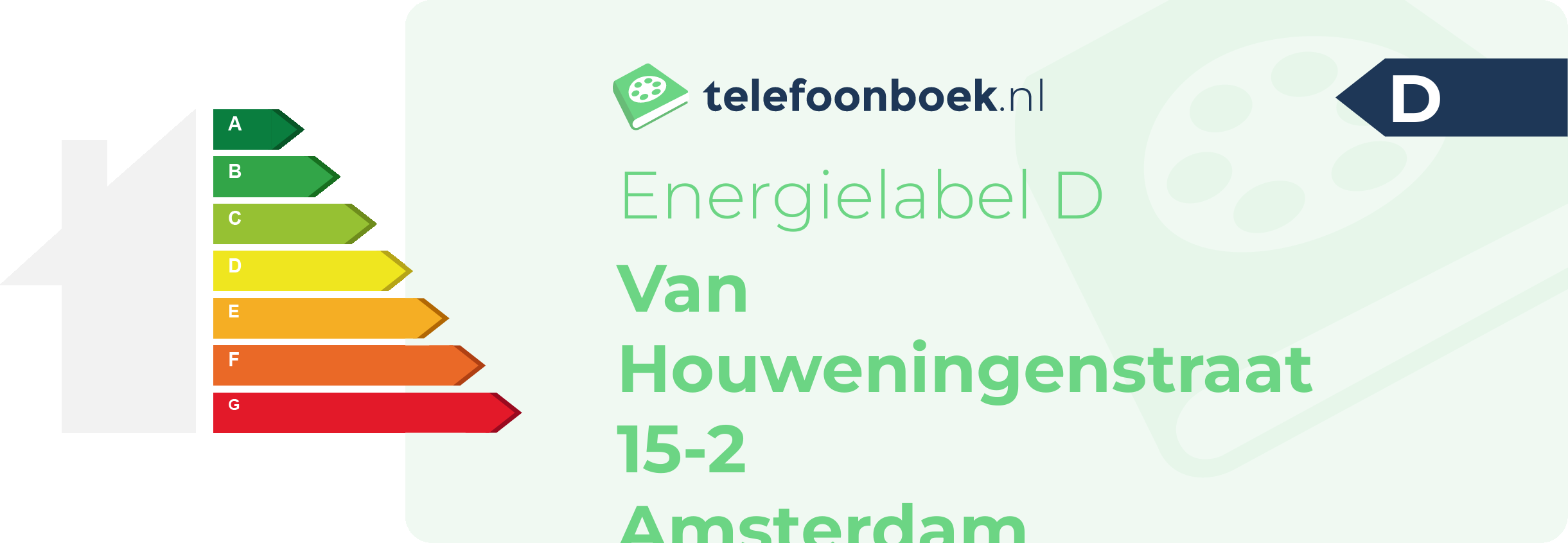 Energielabel Van Houweningenstraat 15-2 Amsterdam