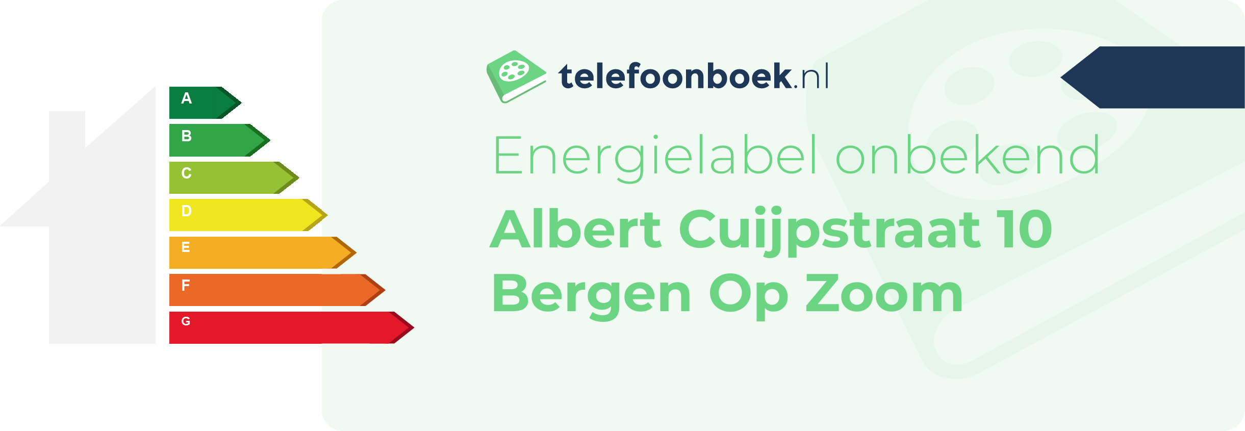 Energielabel Albert Cuijpstraat 10 Bergen Op Zoom