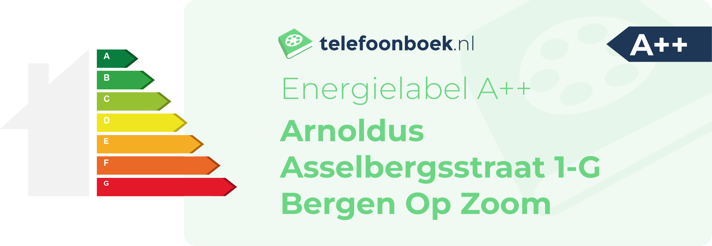 Energielabel Arnoldus Asselbergsstraat 1-G Bergen Op Zoom