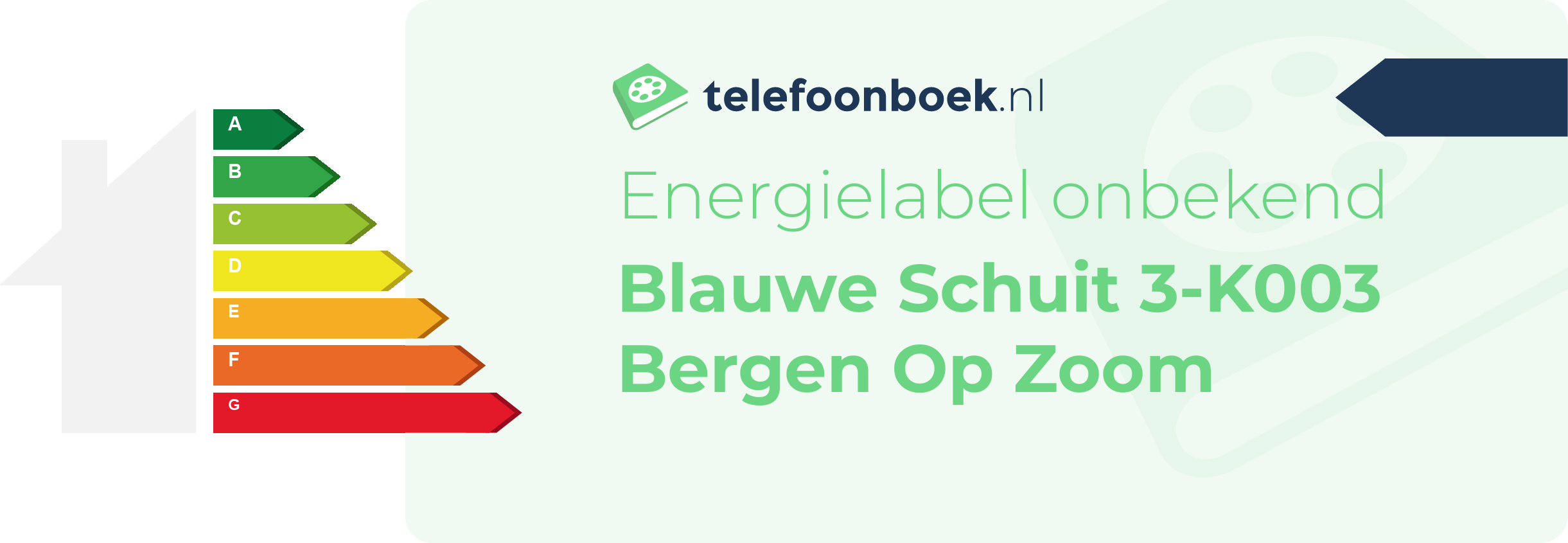 Energielabel Blauwe Schuit 3-K003 Bergen Op Zoom