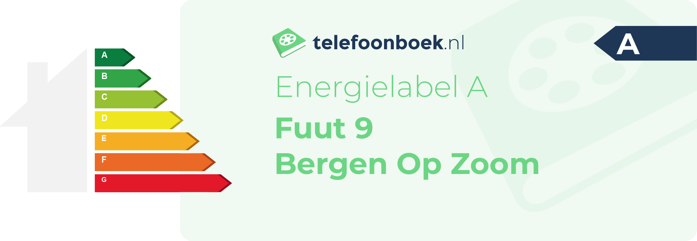 Energielabel Fuut 9 Bergen Op Zoom