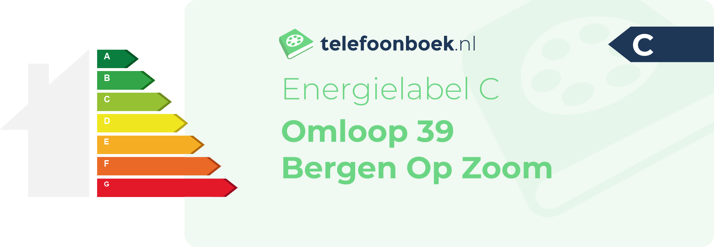 Energielabel Omloop 39 Bergen Op Zoom