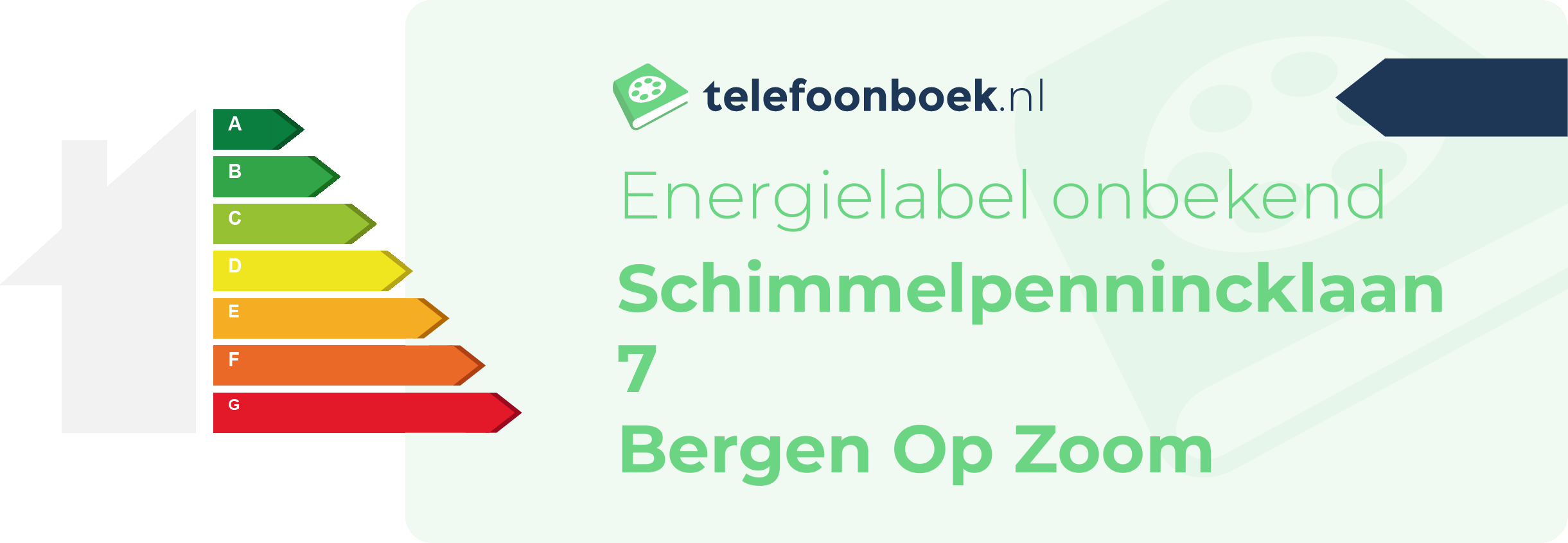 Energielabel Schimmelpennincklaan 7 Bergen Op Zoom