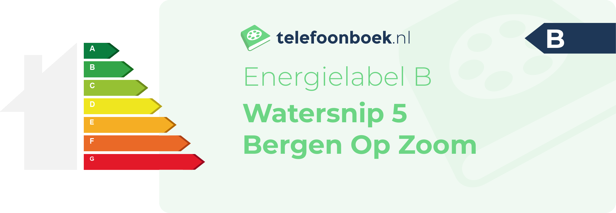 Energielabel Watersnip 5 Bergen Op Zoom