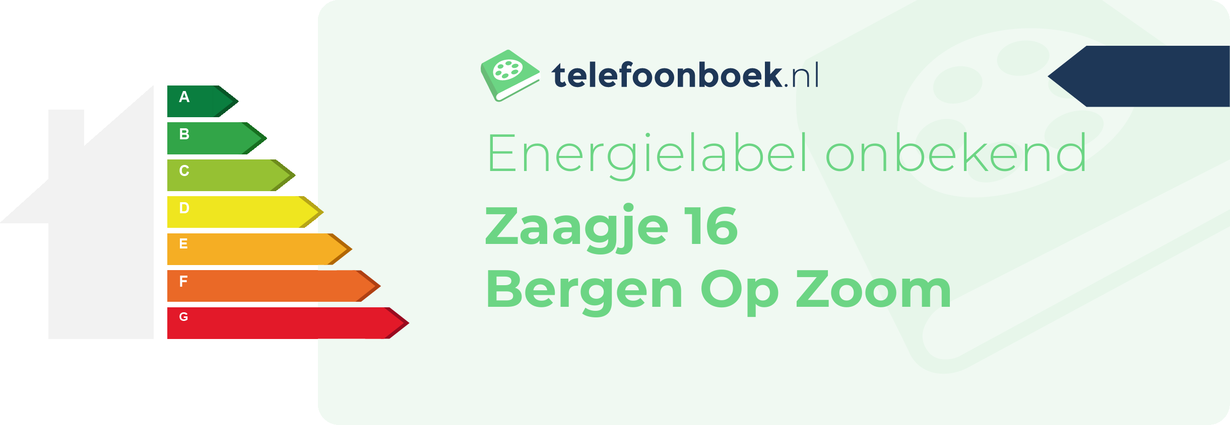 Energielabel Zaagje 16 Bergen Op Zoom