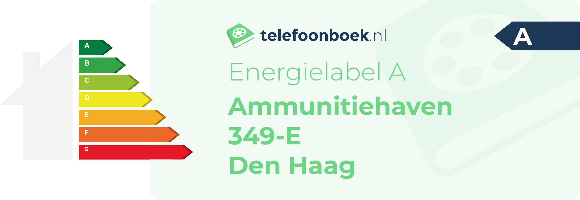 Energielabel Ammunitiehaven 349-E Den Haag