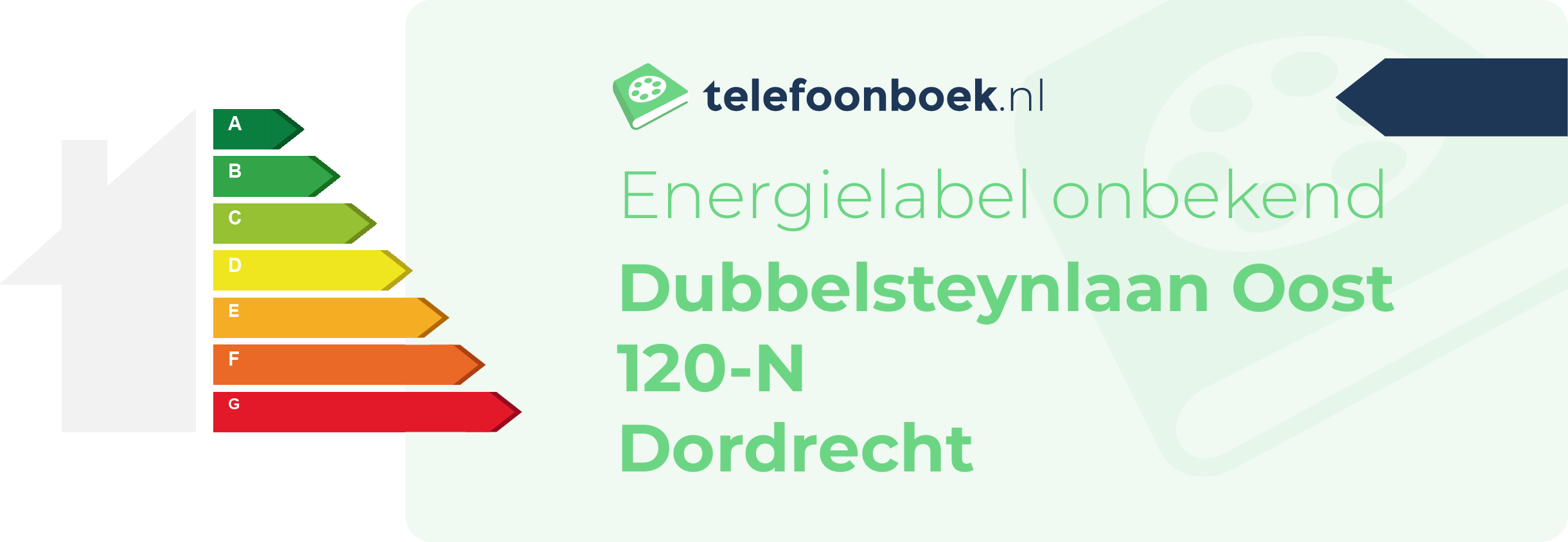 Energielabel Dubbelsteynlaan Oost 120-N Dordrecht