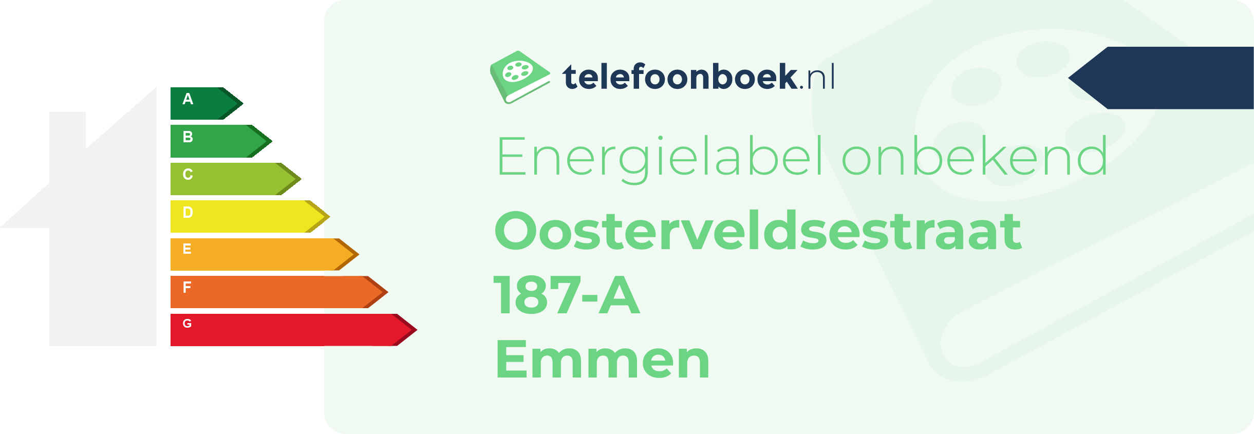 Energielabel Oosterveldsestraat 187-A Emmen