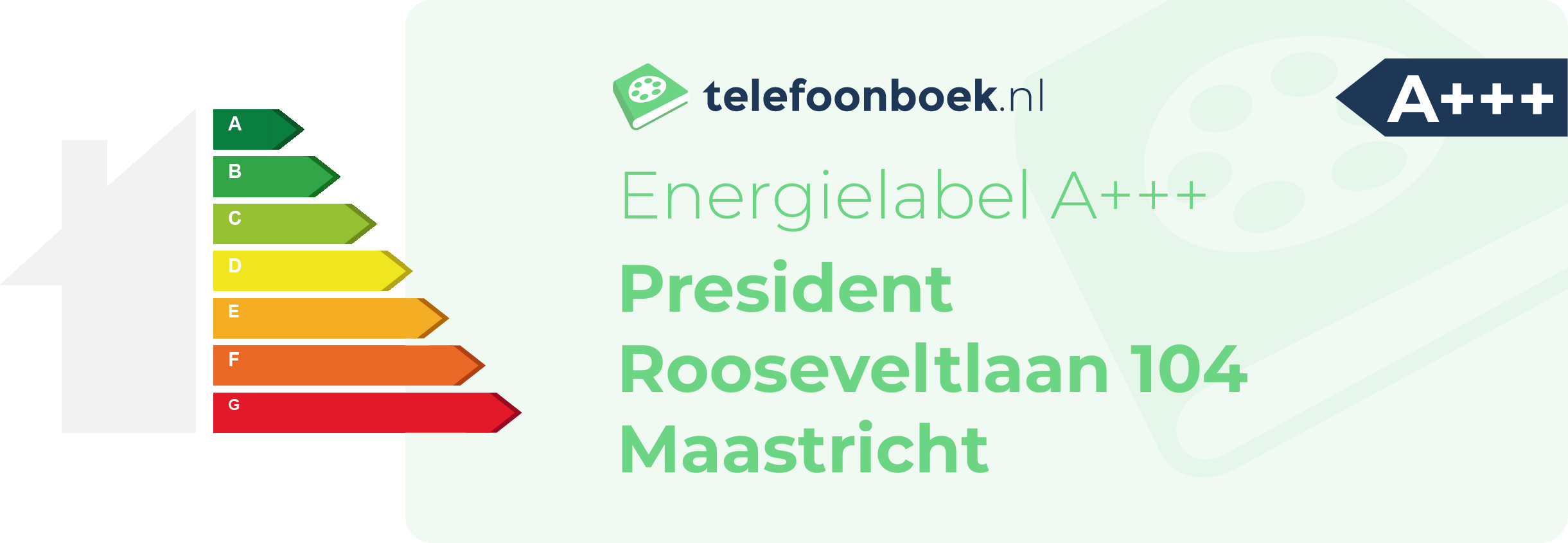 Energielabel President Rooseveltlaan 104 Maastricht