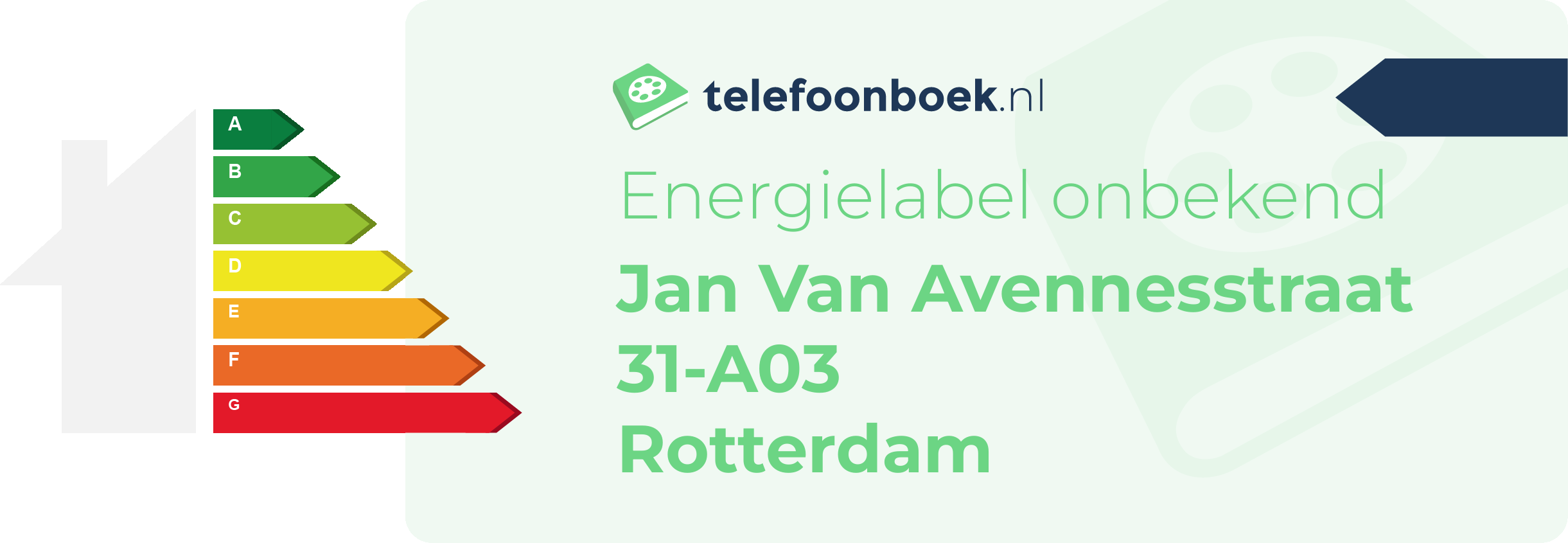 Energielabel Jan Van Avennesstraat 31-A03 Rotterdam