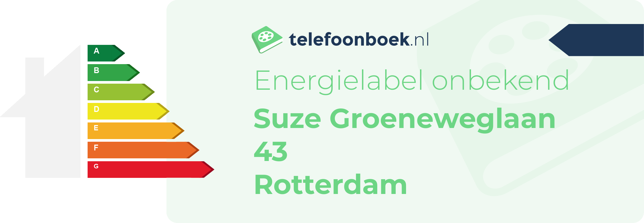 Energielabel Suze Groeneweglaan 43 Rotterdam