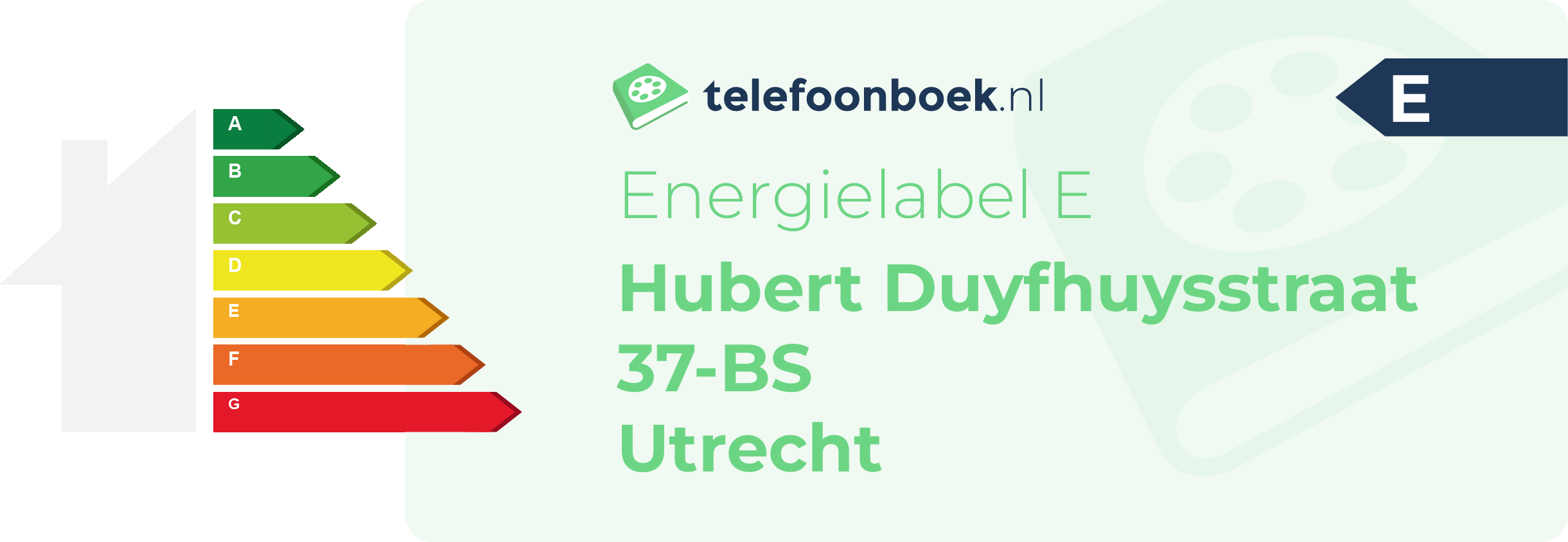 Energielabel Hubert Duyfhuysstraat 37-BS Utrecht