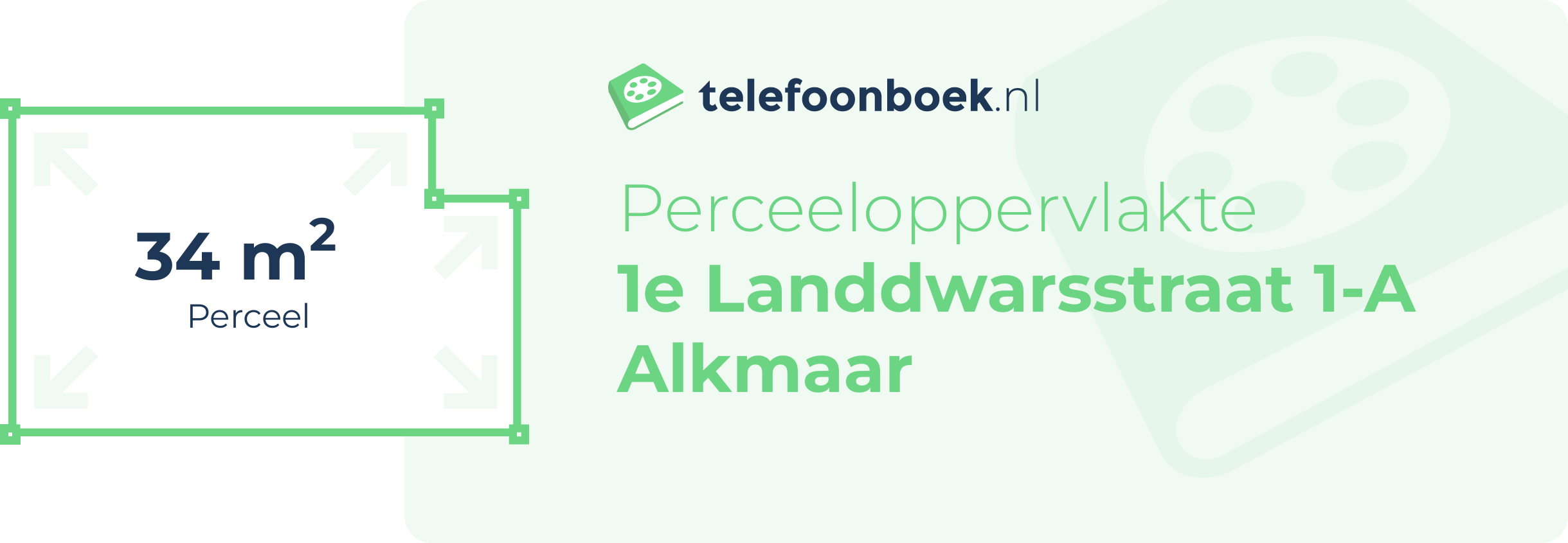 Perceeloppervlakte 1e Landdwarsstraat 1-A Alkmaar