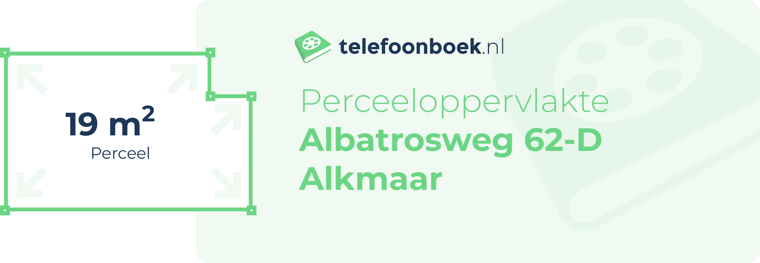 Perceeloppervlakte Albatrosweg 62-D Alkmaar