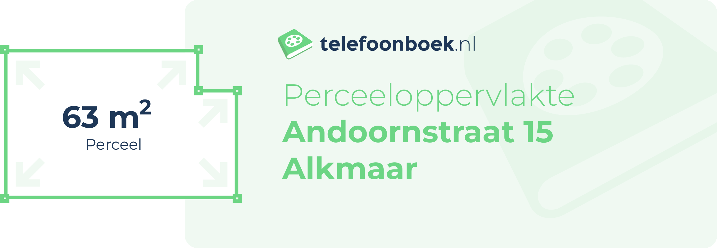 Perceeloppervlakte Andoornstraat 15 Alkmaar