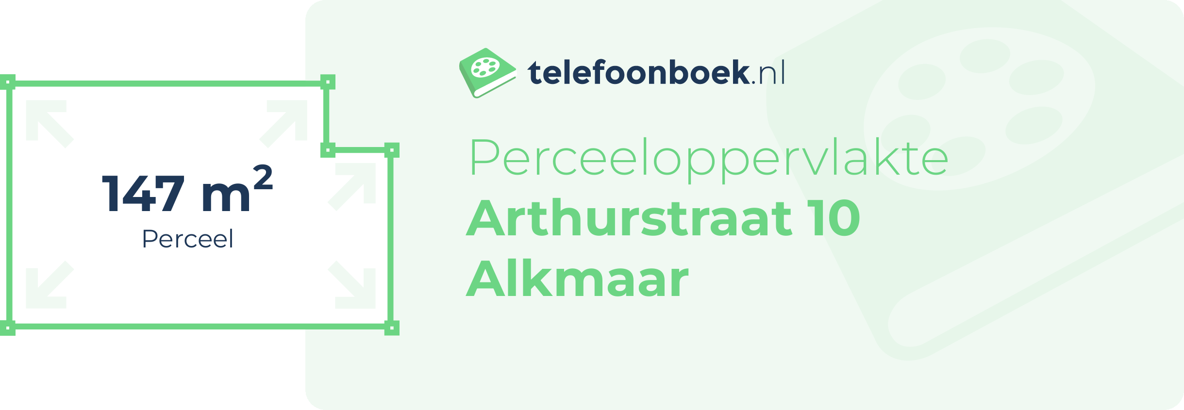 Perceeloppervlakte Arthurstraat 10 Alkmaar