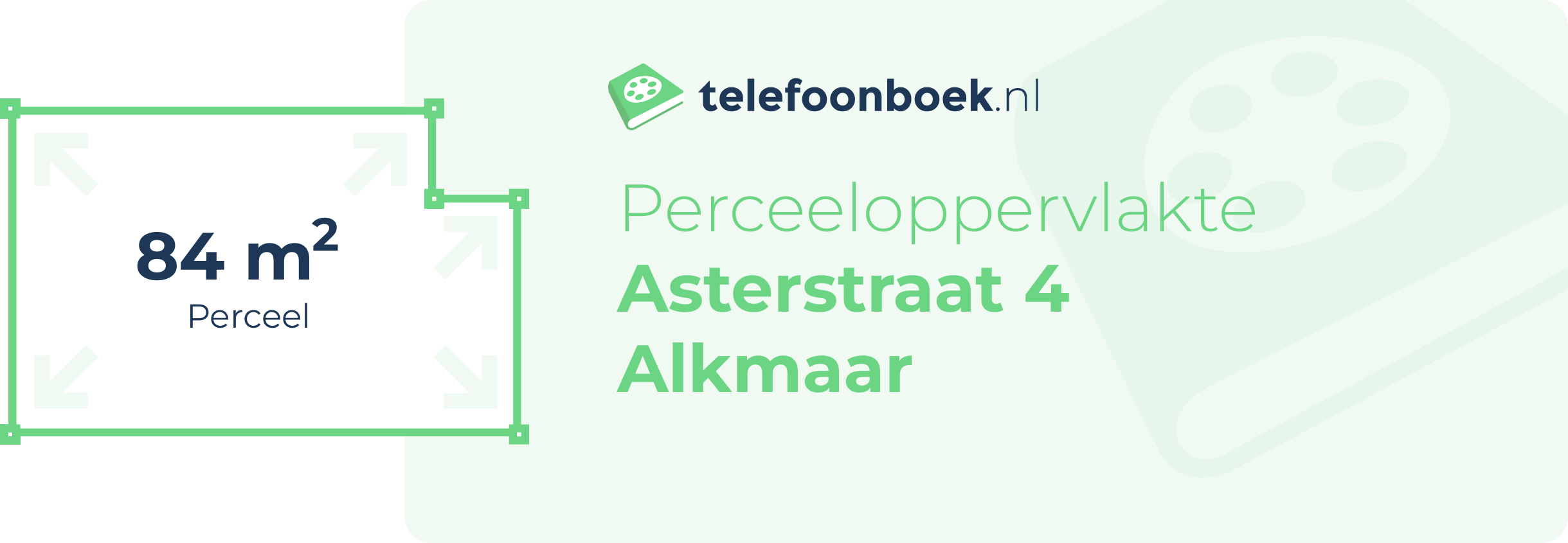 Perceeloppervlakte Asterstraat 4 Alkmaar