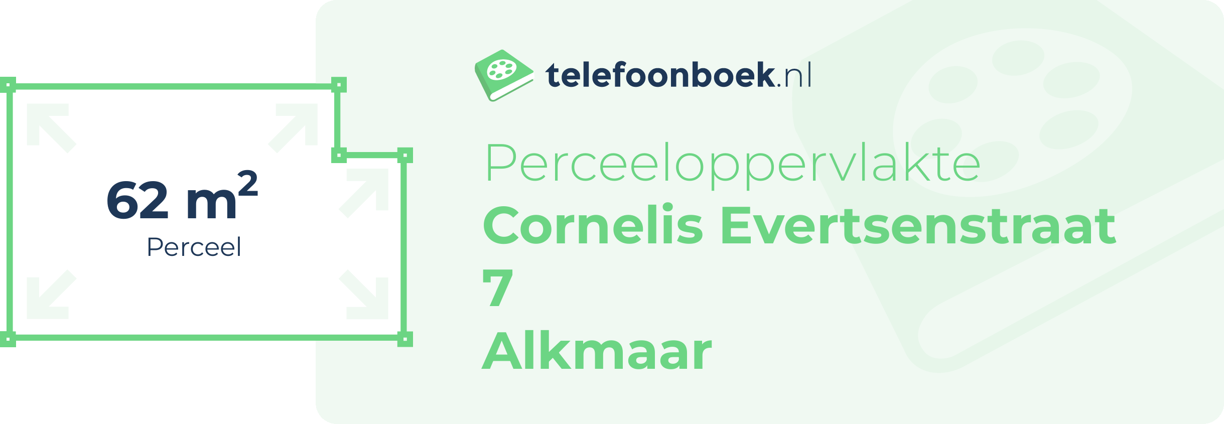 Perceeloppervlakte Cornelis Evertsenstraat 7 Alkmaar
