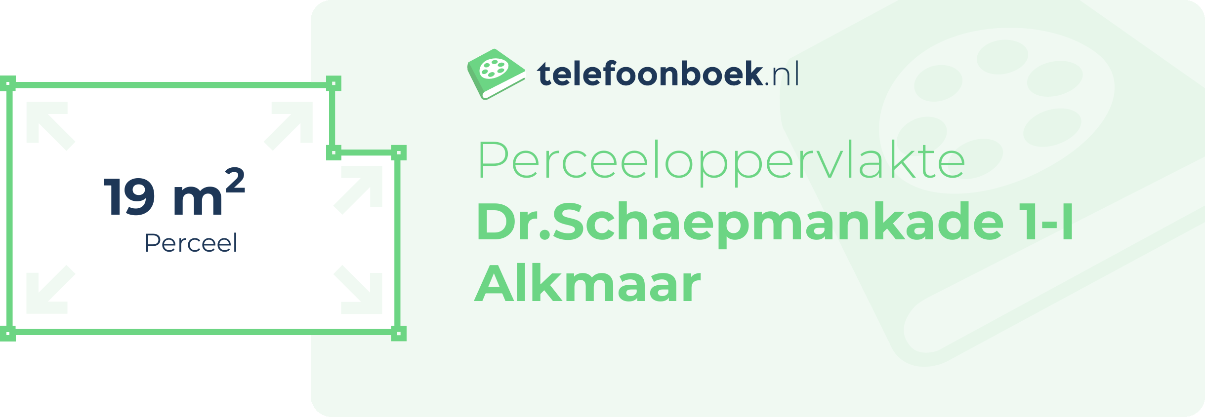 Perceeloppervlakte Dr.Schaepmankade 1-I Alkmaar
