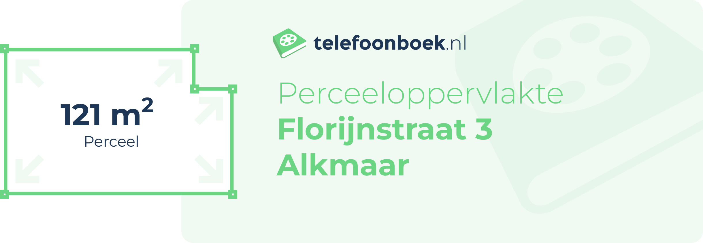 Perceeloppervlakte Florijnstraat 3 Alkmaar