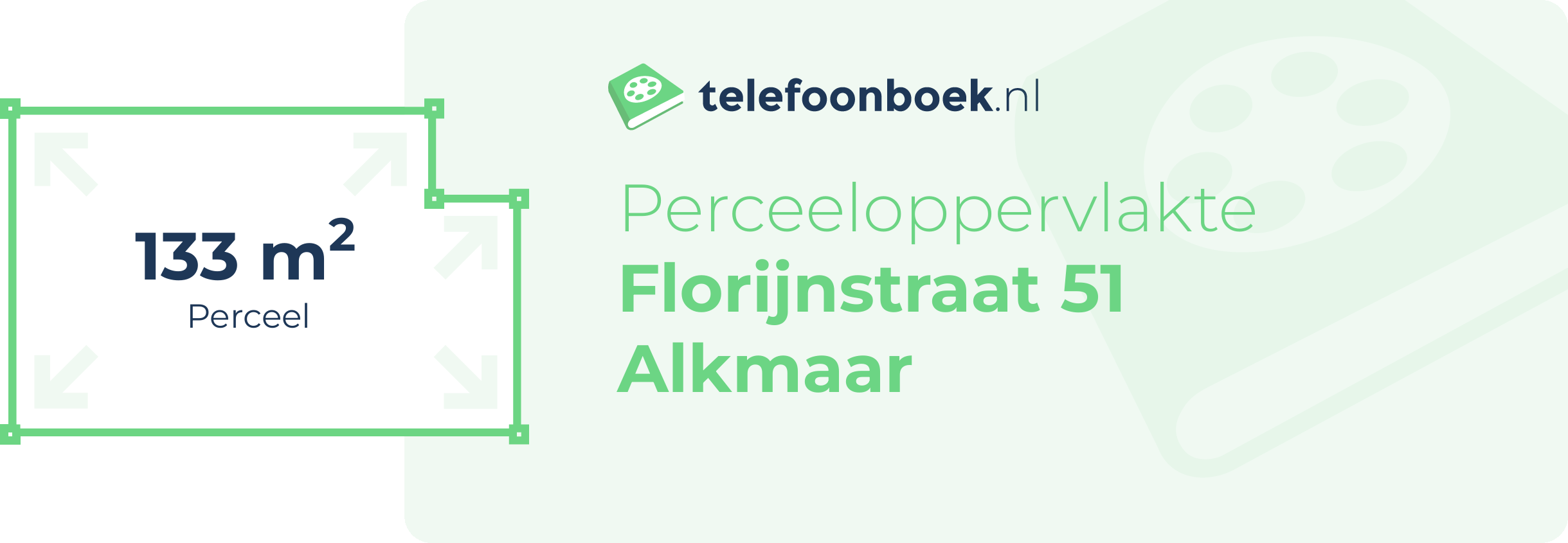 Perceeloppervlakte Florijnstraat 51 Alkmaar