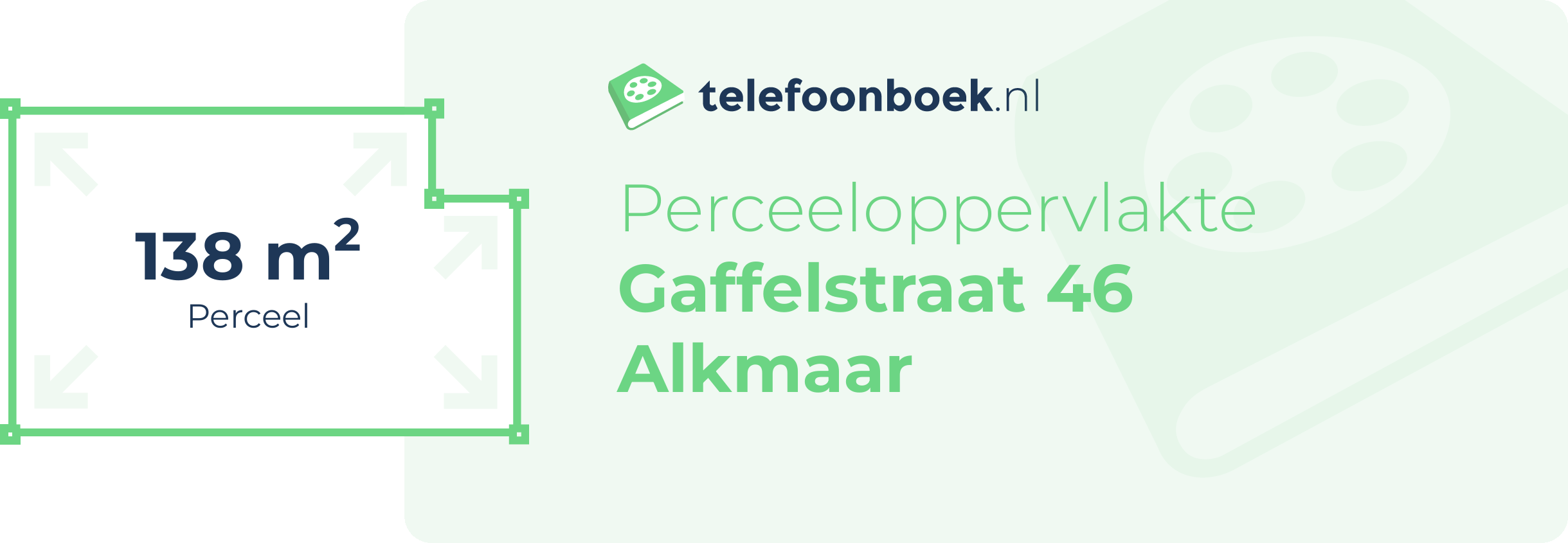 Perceeloppervlakte Gaffelstraat 46 Alkmaar