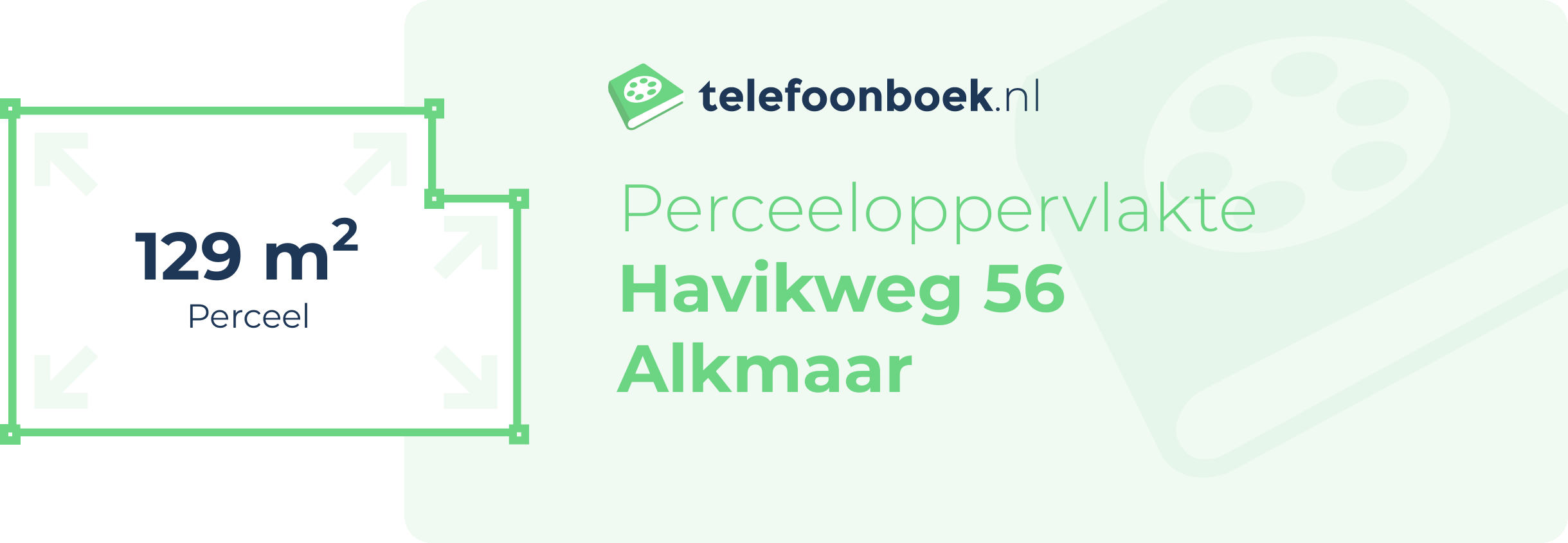 Perceeloppervlakte Havikweg 56 Alkmaar