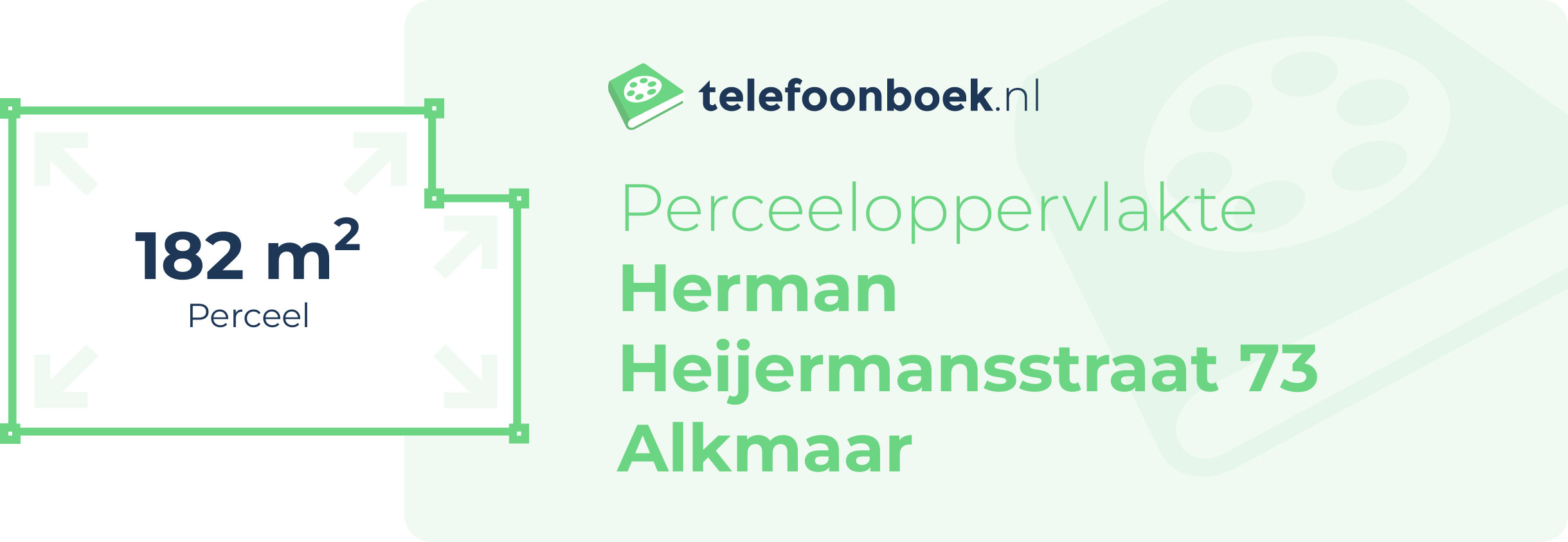 Perceeloppervlakte Herman Heijermansstraat 73 Alkmaar
