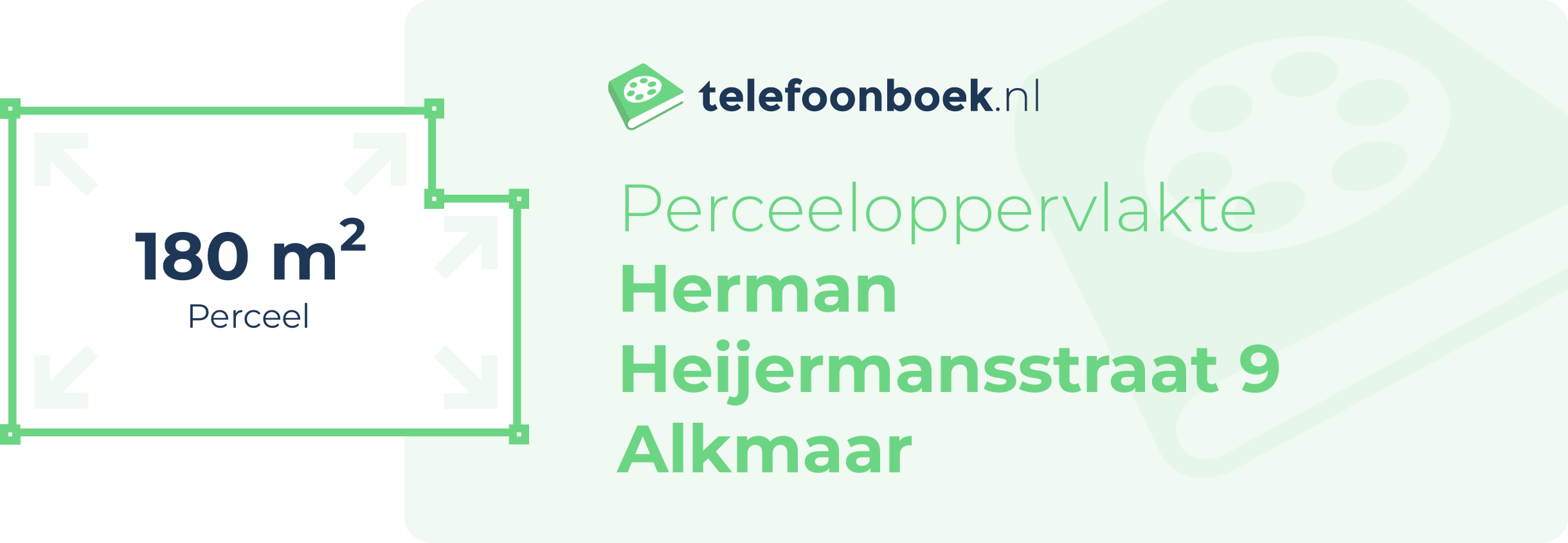 Perceeloppervlakte Herman Heijermansstraat 9 Alkmaar