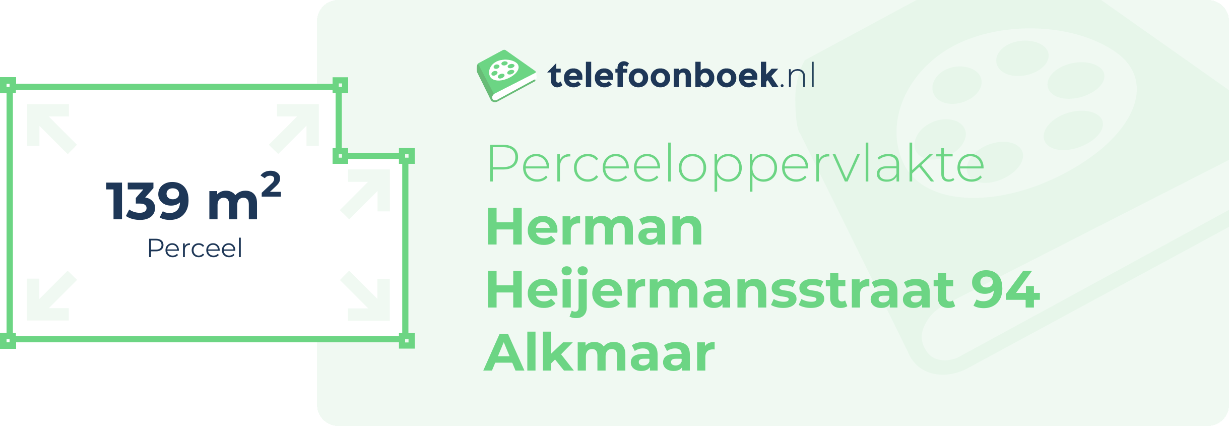 Perceeloppervlakte Herman Heijermansstraat 94 Alkmaar