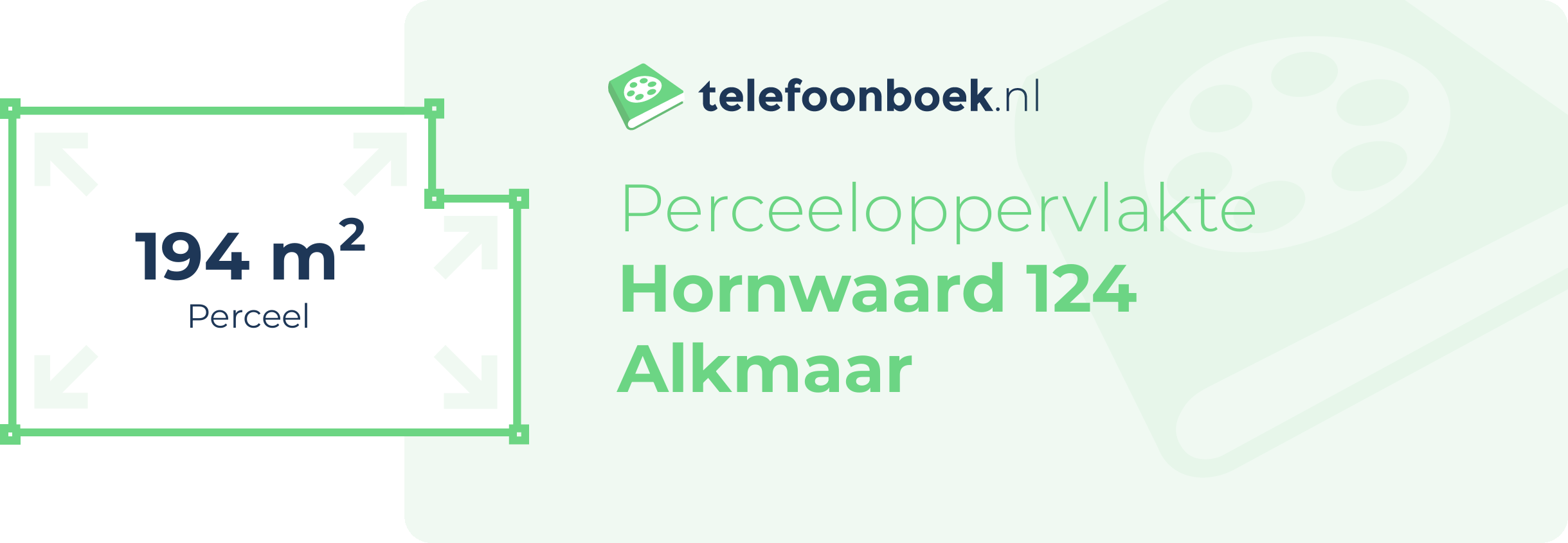 Perceeloppervlakte Hornwaard 124 Alkmaar