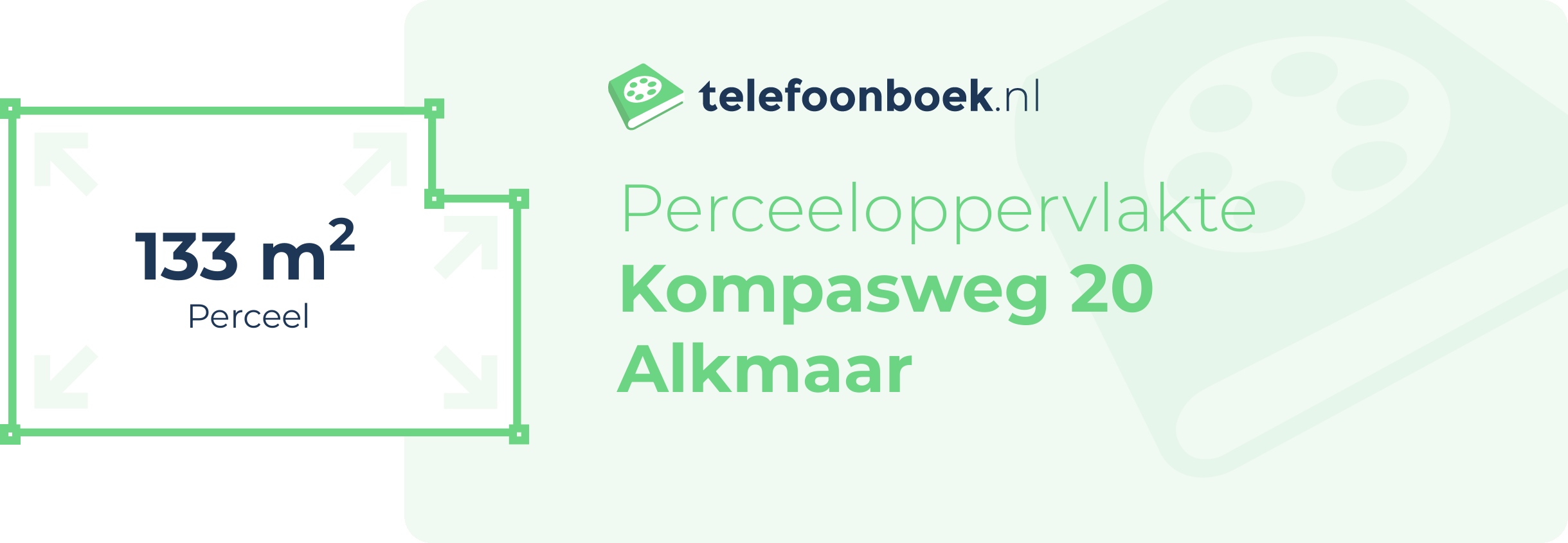 Perceeloppervlakte Kompasweg 20 Alkmaar