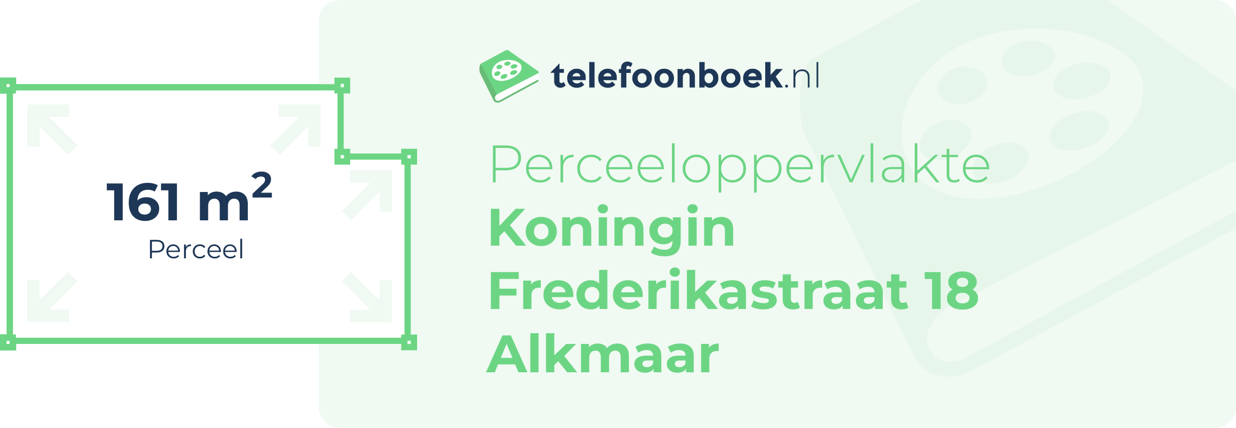 Perceeloppervlakte Koningin Frederikastraat 18 Alkmaar