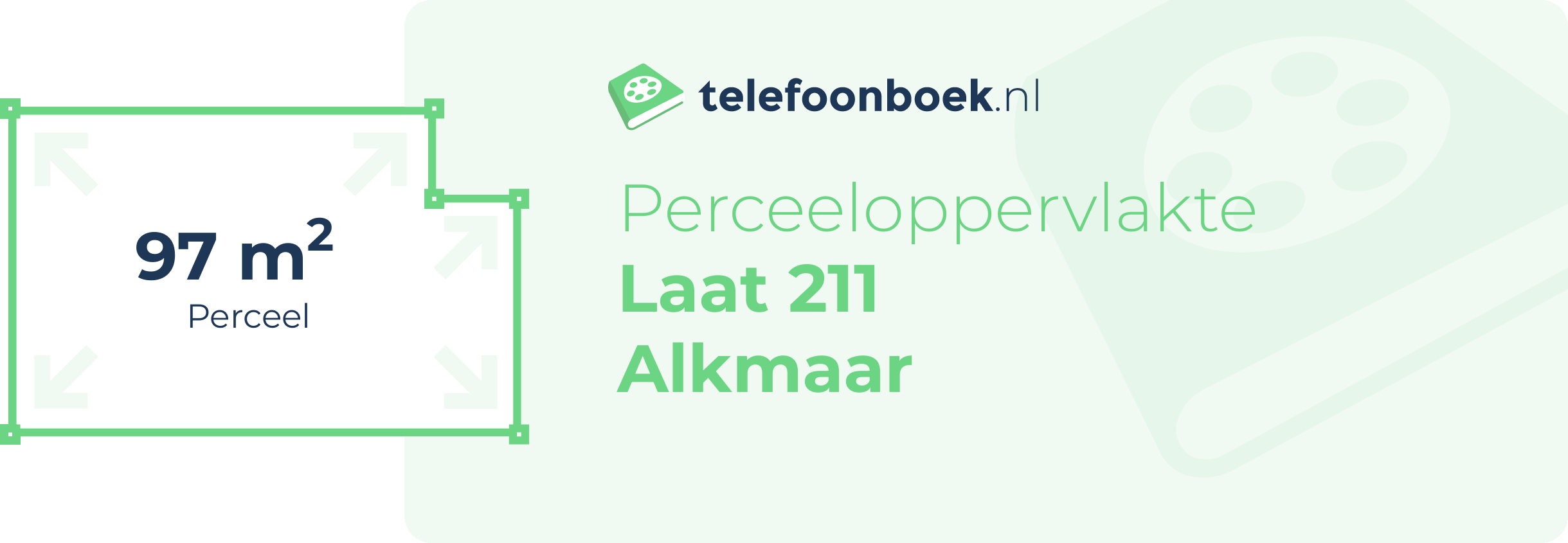 Perceeloppervlakte Laat 211 Alkmaar