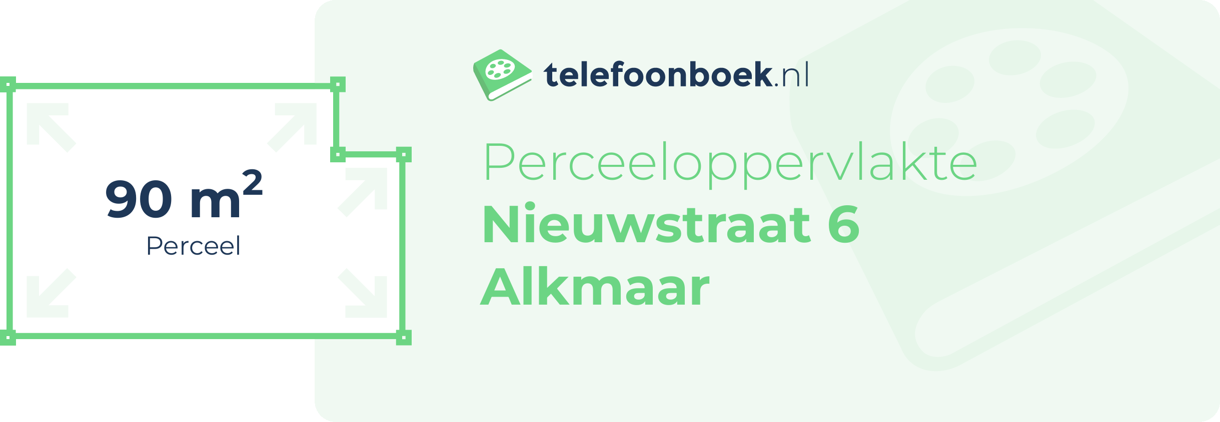 Perceeloppervlakte Nieuwstraat 6 Alkmaar