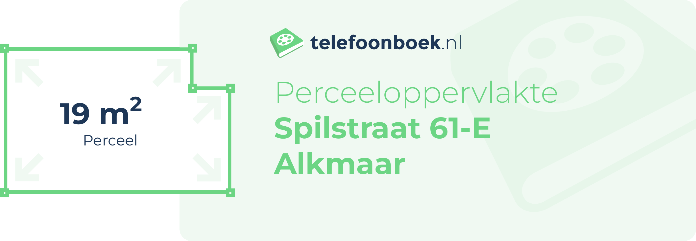 Perceeloppervlakte Spilstraat 61-E Alkmaar