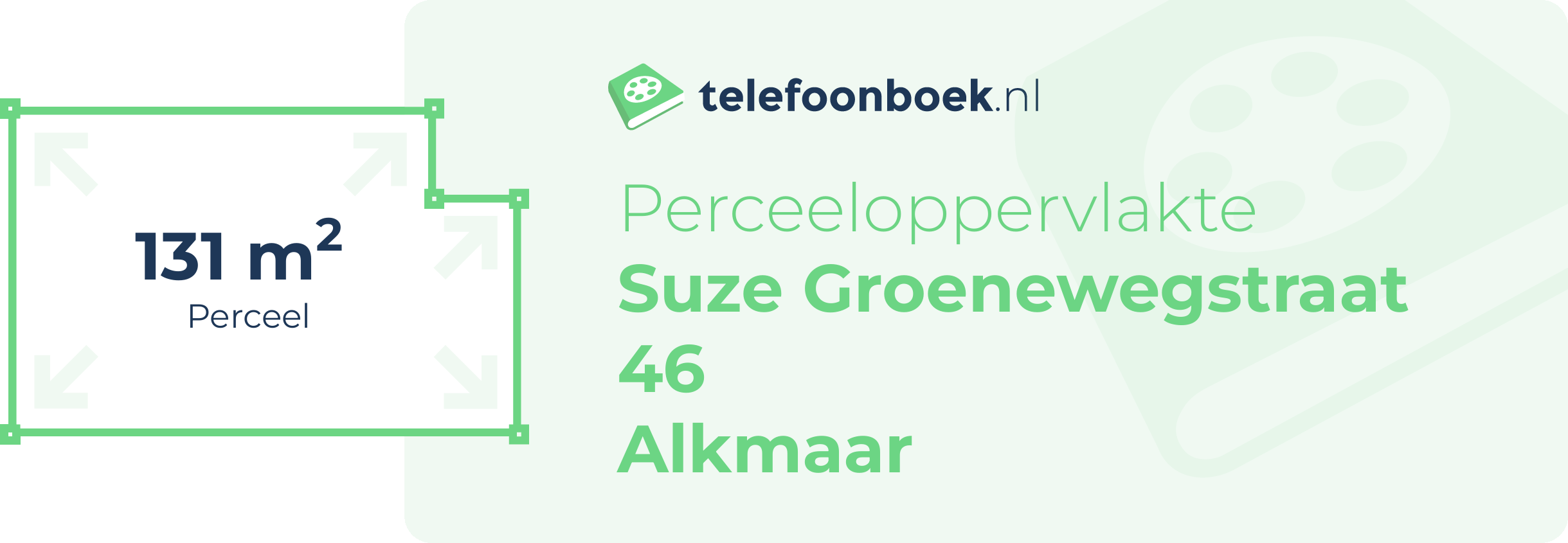 Perceeloppervlakte Suze Groenewegstraat 46 Alkmaar