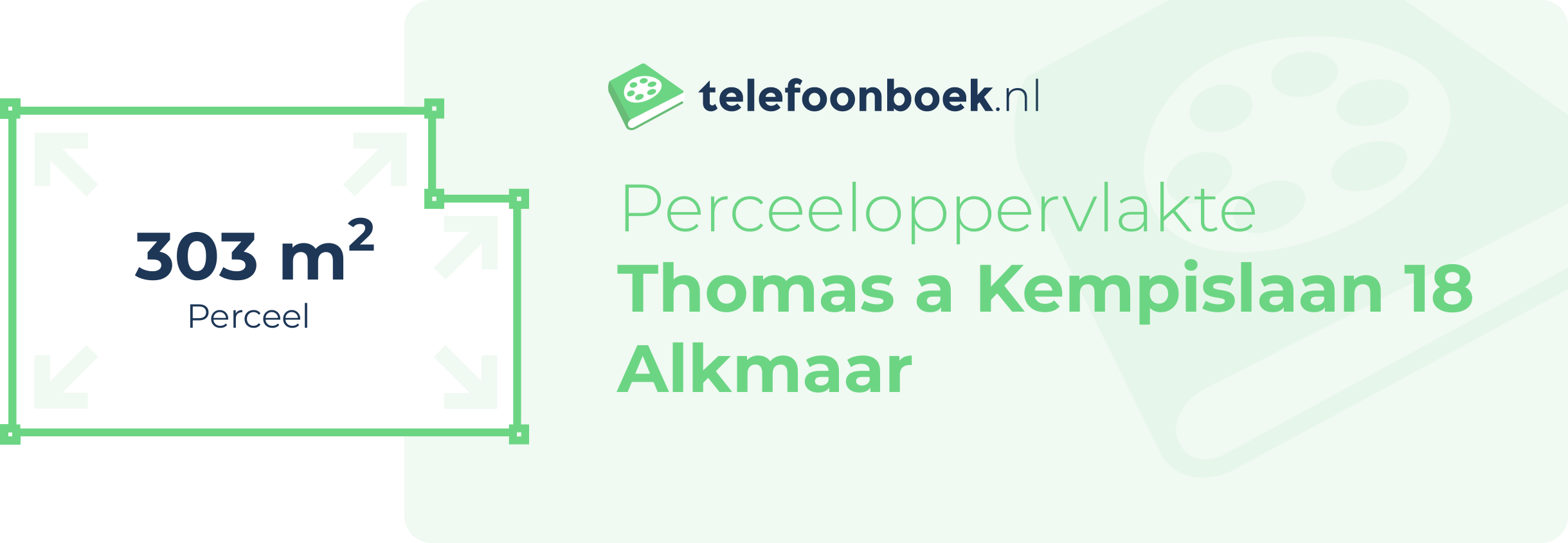 Perceeloppervlakte Thomas A Kempislaan 18 Alkmaar
