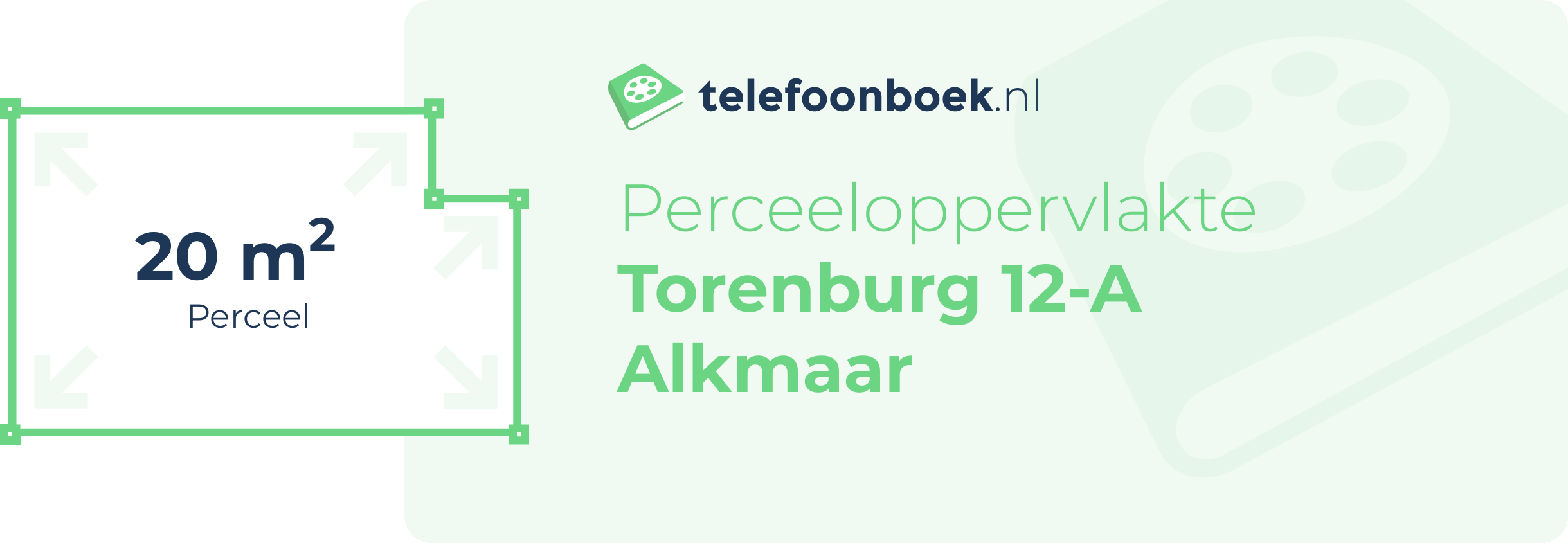 Perceeloppervlakte Torenburg 12-A Alkmaar