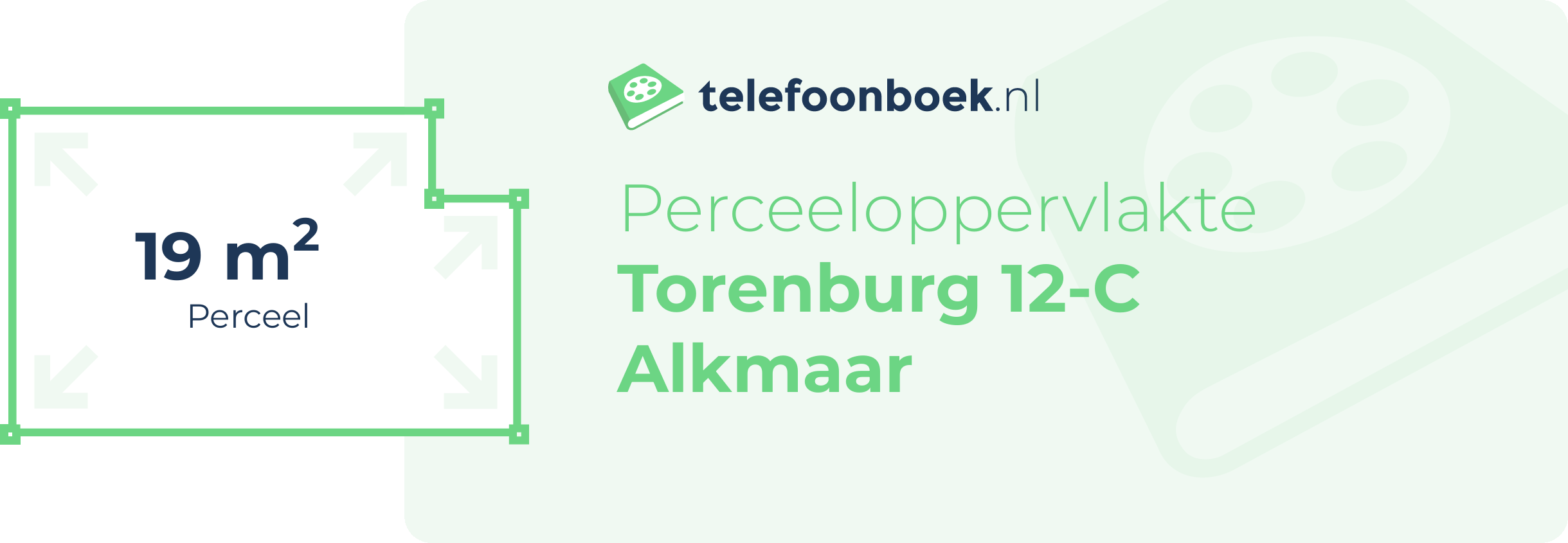 Perceeloppervlakte Torenburg 12-C Alkmaar