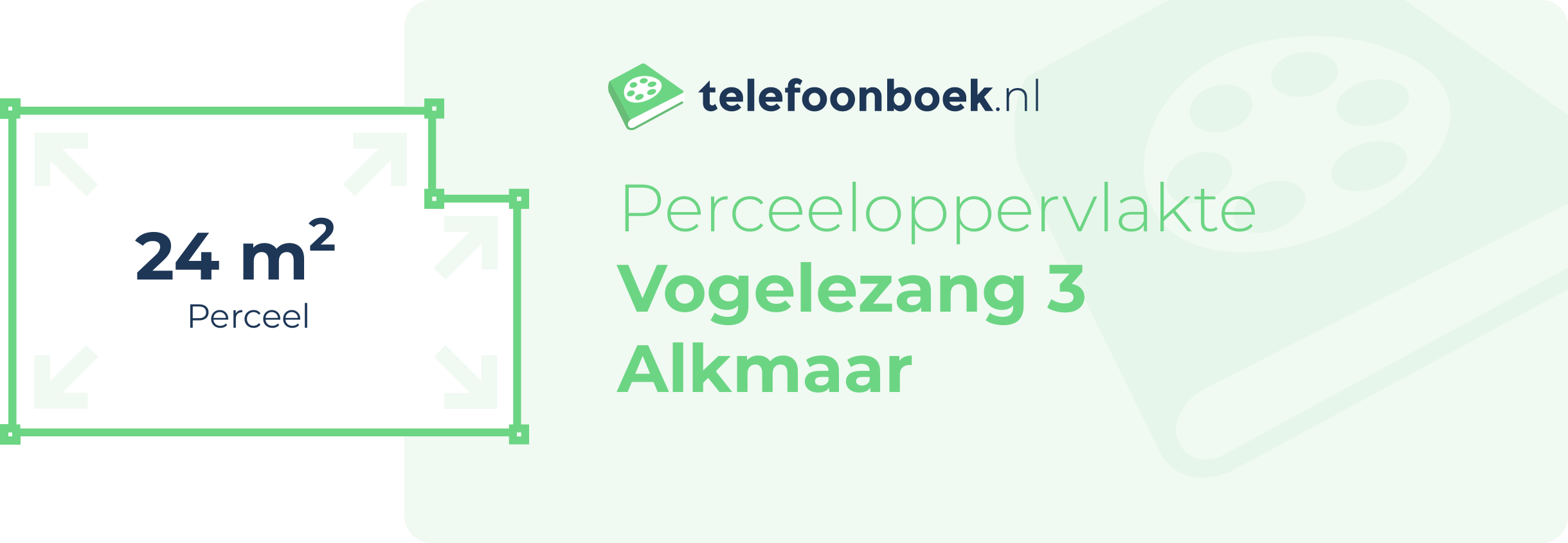 Perceeloppervlakte Vogelezang 3 Alkmaar