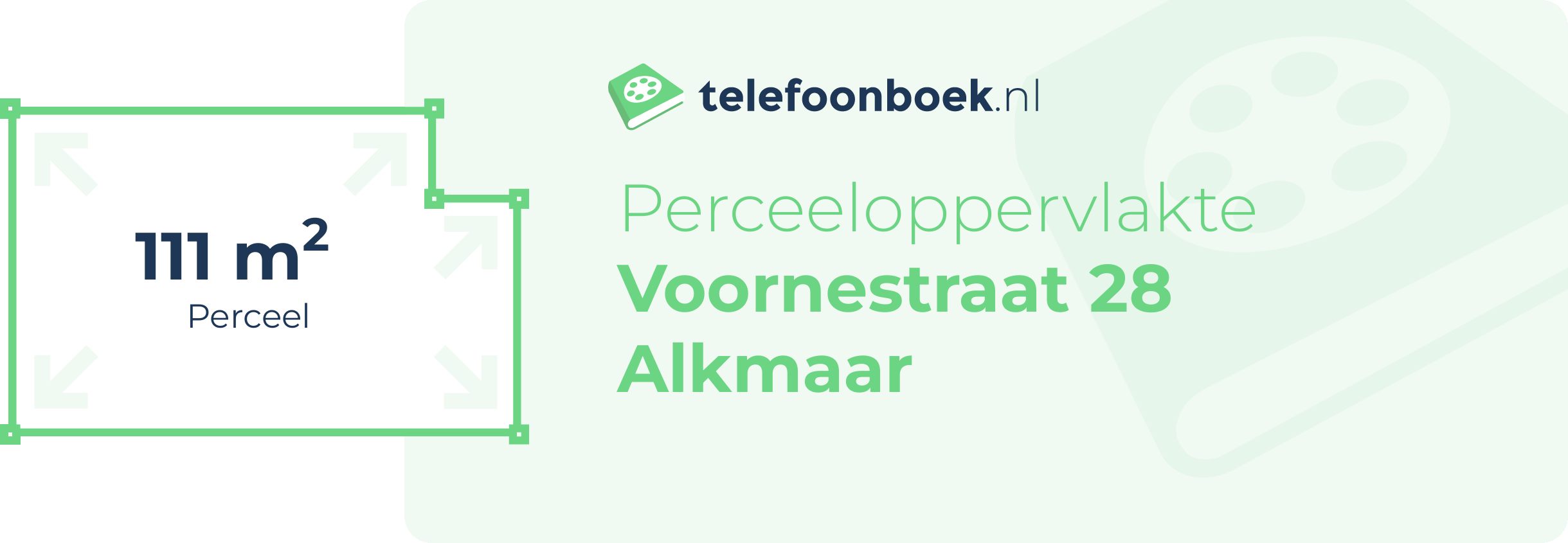 Perceeloppervlakte Voornestraat 28 Alkmaar