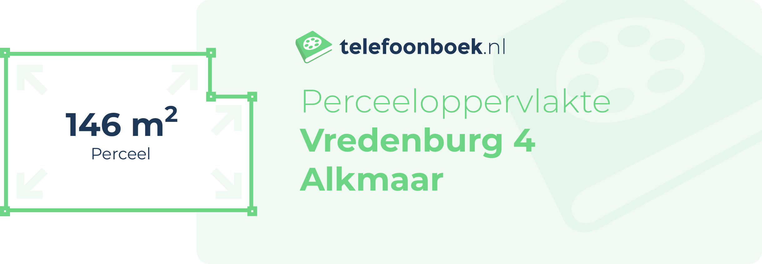 Perceeloppervlakte Vredenburg 4 Alkmaar