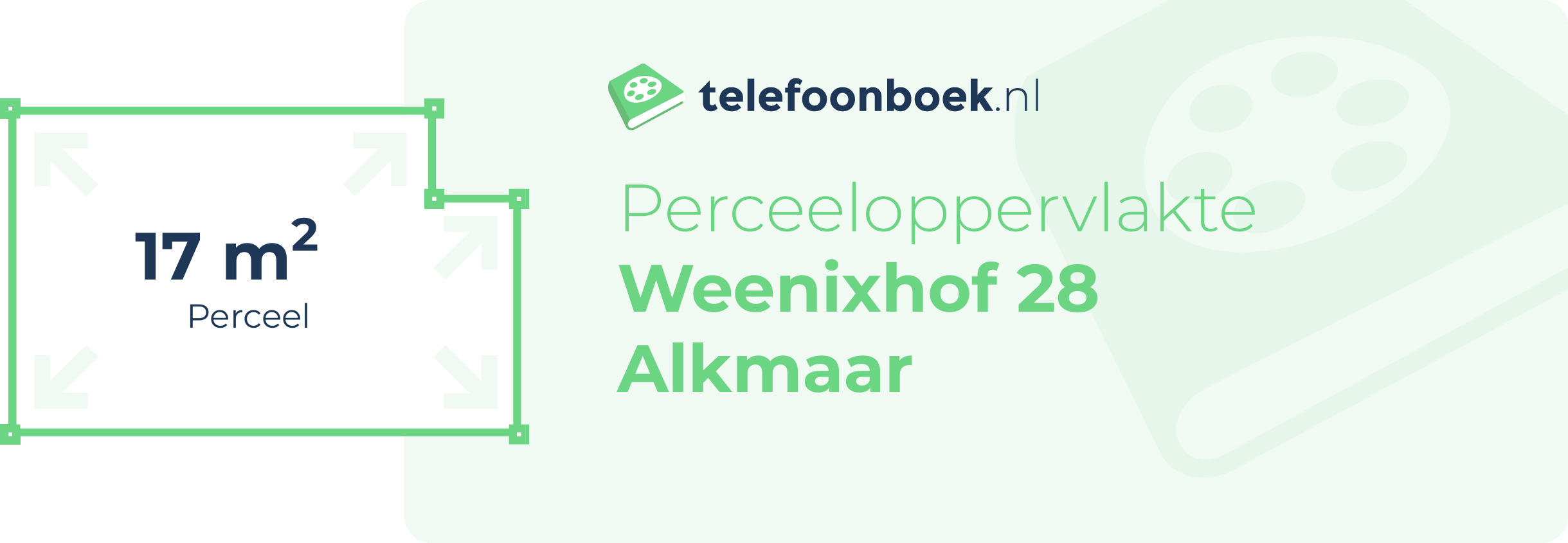 Perceeloppervlakte Weenixhof 28 Alkmaar