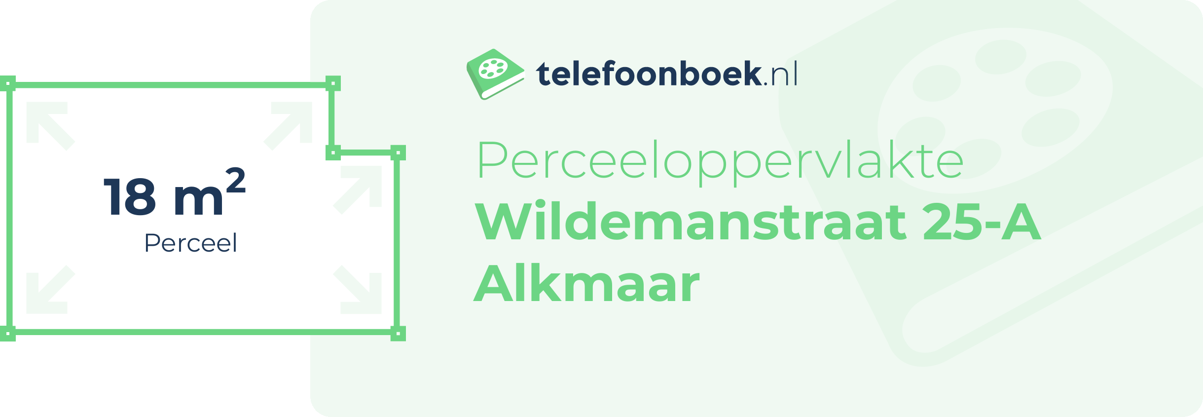 Perceeloppervlakte Wildemanstraat 25-A Alkmaar