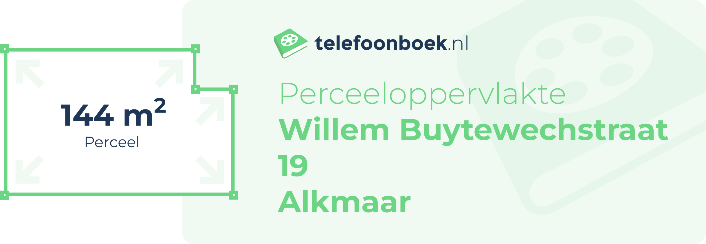 Perceeloppervlakte Willem Buytewechstraat 19 Alkmaar